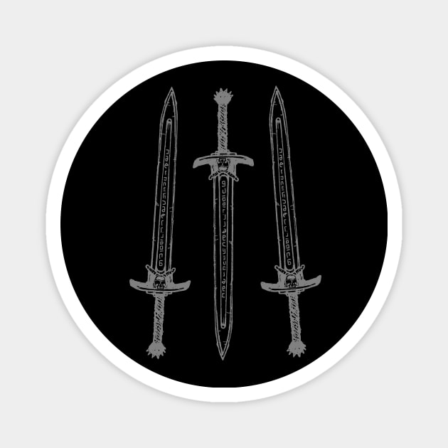 White Album - Swords Magnet by HRNDZ